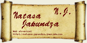 Nataša Japundža vizit kartica